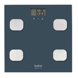 Tefal Body Up BM2520V0 - диагностична везна за баня, телесни мазнини, 8 потребителя - синя