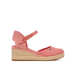 Tommy Hilfiger Еспадрили Mid Wedge Espad Closed Toe FW0FW09233 Коралов