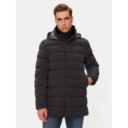 Hetregó Пухено яке William 8N435R Черен Regular Fit
