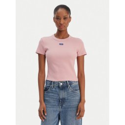 HUGO Тишърт Baby 50510749 Розов Slim Fit