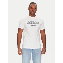 Guess Тишърт M5GI07 I3Z14 Бял Slim Fit