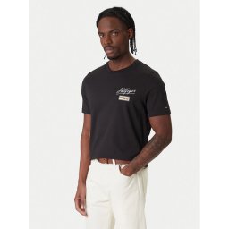 Tommy Hilfiger Тишърт Modern Ath Graphic MW0MW41471 Черен Regular Fit
