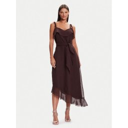 Vero Moda Коктейлна рокля Sabrina 10344471 Кафяв Regular Fit
