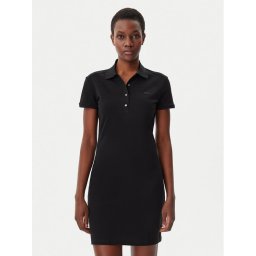 Lacoste Ежедневна рокля EF5473 Черен Slim Fit