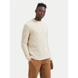 Selected Homme Пуловер 16086686 Бежов Regular Fit