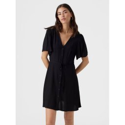 Vero Moda Лятна рокля Alba 10292845 Черен Regular Fit