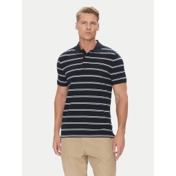 Pierre Cardin Тениска с яка и копчета C5 21364.2111 Тъмносин Regular Fit