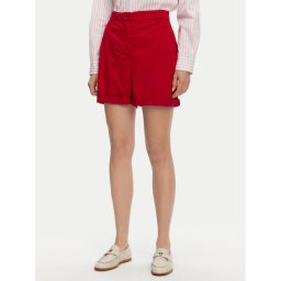 Tommy Hilfiger Шорти от плат WW0WW42457 Червен Regular Fit