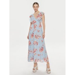 Vila Лятна рокля Karin 14089077 Светлосиньо Regular Fit