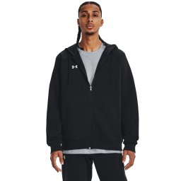 Суитшърт Under Armour Rival Fleece FZ Hoodie Black/ White XXXXL