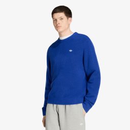 Пуловер adidas Trefoil Essentials Fully Knit Sweatshirt Bold Blue M