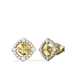 Guess Обици JUBE04 645JW Златист