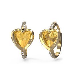 Guess Обици JUBE04 613JW Златист