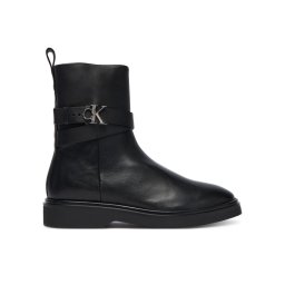 Calvin Klein Боти Ankle Boot W/ Metal Logo HW0HW02663 Черен