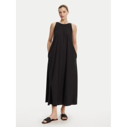 Max Mara Beachwear Лятна рокля Romea 2516221019 Черен Relaxed Fit