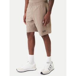 EA7 Emporio Armani Спортни шорти 8NPS65 PJVRZ U6167 Бежов Regular Fit