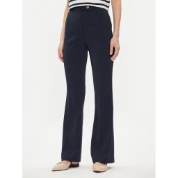 Tommy Hilfiger Текстилни панталони Gold Button WW0WW42455 Тъмносин Flare Fit