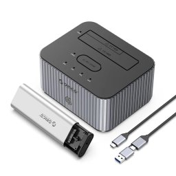 Orico докинг станция Storage - HDD/M.2 Dock - 2 BAY Offline Clone 2.5/3.5/M