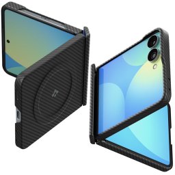 Кейс Spigen Air Skin Aramid за Samsung Galaxy Z Flip 8, MagSafe, Черен
