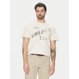 Golden Goose Тишърт GMP01220.P001642 Екрю Regular Fit