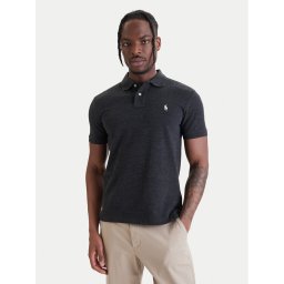 Polo Ralph Lauren Тениска с яка и копчета Classics 710536856031 Сив Slim Fit