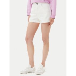 Volcom Дънкови шорти Weelow B2012300 Бял Slim Fit