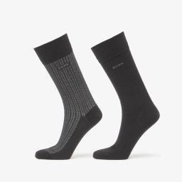 Чорапи Hugo Boss 2-Pack Rs Minipattern Cc Black 39-42