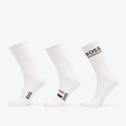 Чорапи Hugo Boss 3-Pack Qs Rib Iconic Vb White 43-46