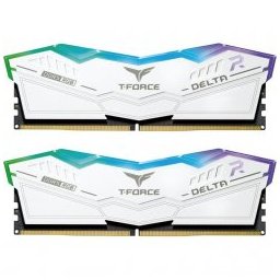 Desktop RAM T-Force Delta RGB White DDR5 32GB Kit (2x16GB) 6000MHz