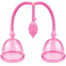 Помпа за уголемяване на гърдите "ANJELA PINKU BREAST" с 2 чашки