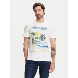 Guess Тишърт M5YI38 KBW41 Екрю Regular Fit