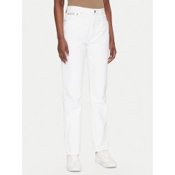 Calvin Klein Jeans Дънки Authentic J20J225136 Бял Straight Fit
