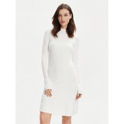 Max Mara Leisure Плетена рокля Pireo 2416321017 Бял Regular Fit
