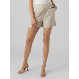 Vero Moda Шорти от плат Jesmilo 10279694 Бежов Regular Fit
