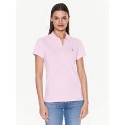 Polo Ralph Lauren Тениска с яка и копчета 211870245013 Розов Slim Fit