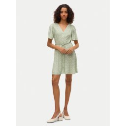 Vero Moda Лятна рокля Alba 10292845 Зелен Regular Fit