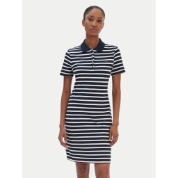 Tommy Hilfiger Ежедневна рокля 1985 WW0WW43228 Тъмносин Slim Fit