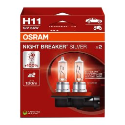 OSRAM NIGHT BREAKER SILVER 2HB H11 55W 3200K