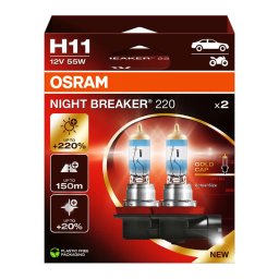 OSRAM NIGHT BREAKER 220 2HB H11 55W 3700K