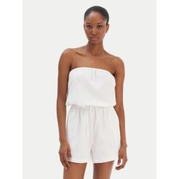 Seafolly Гащеризон Crinkle 55537-PS Бял Regular Fit