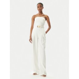 Elisabetta Franchi Гащеризон TU05152E2 100 Екрю Regular Fit