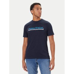 Nautica Тишърт Koa N1S03430 Тъмносин Regular Fit