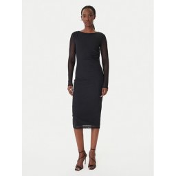 Patrizia Pepe Коктейлна рокля 8A1604/376-K103 Черен Regular Fit