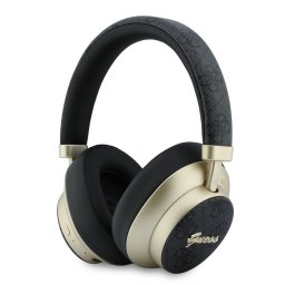 Bluetooth слушалки Guess ENC 4G PU Gold Script Metal - Черни