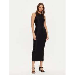 Guess Плетена рокля W4YK0J KCDE0 Черен Slim Fit