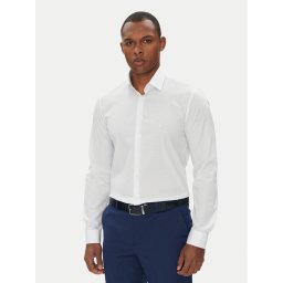 Calvin Klein Риза K10K114299 Бял Slim Fit