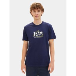Tom Tailor Denim Тишърт 1040838 Тъмносин Regular Fit