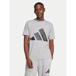 adidas Тишърт Essentials Big Logo JE8948 Сив Regular Fit
