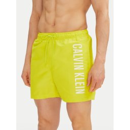 Calvin Klein Swimwear Плувни шорти KM0KM01092 Жълт Regular Fit