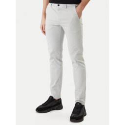 BOSS Чино панталони 50510933 Сив Slim Fit